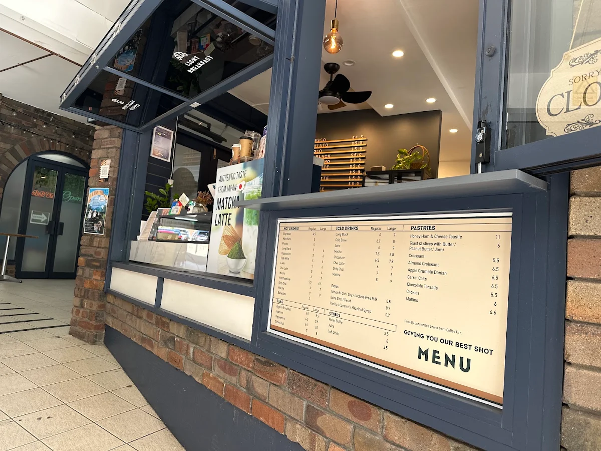 Menu, Manna Coffee