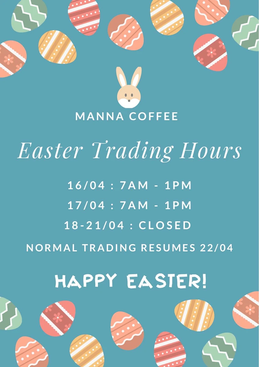 Menu, Manna Coffee