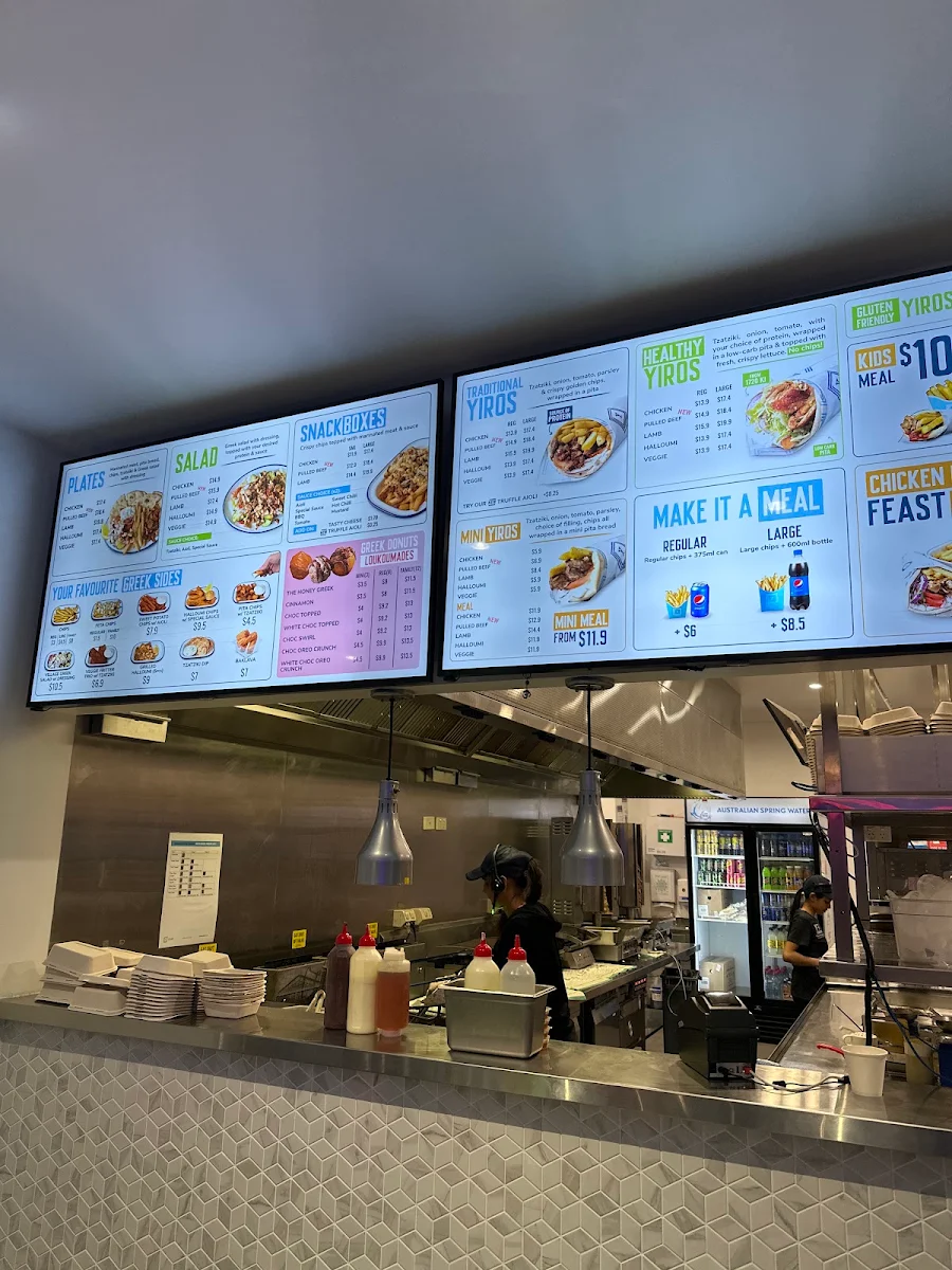Menu, The Yiros Shop - Berrinba