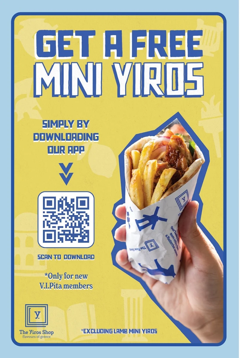 Menu, The Yiros Shop - Berrinba