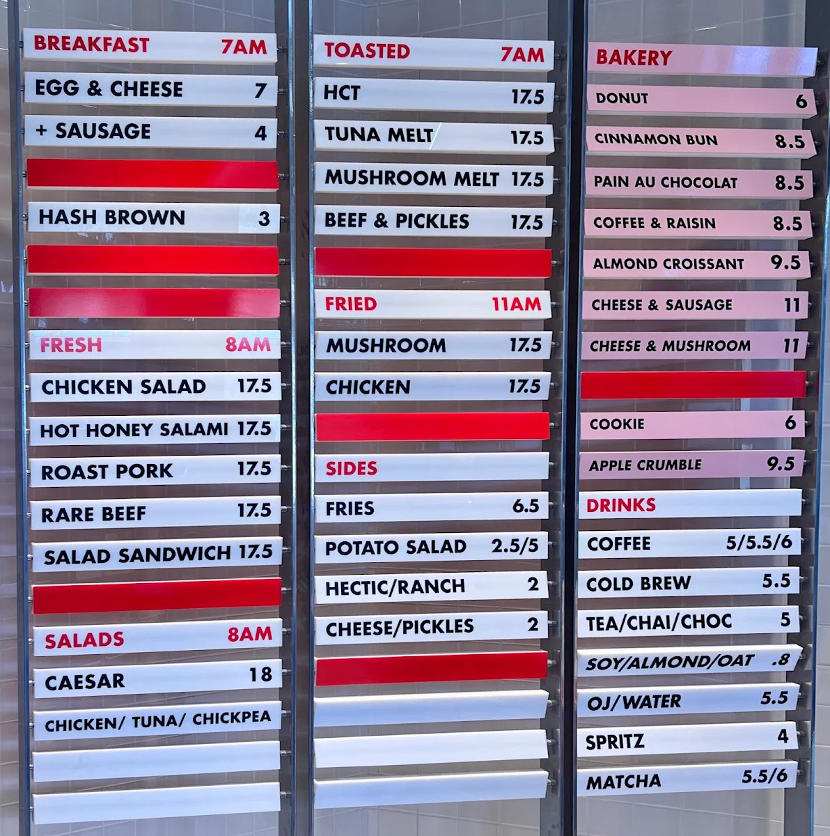 Menu, Hector's Deli