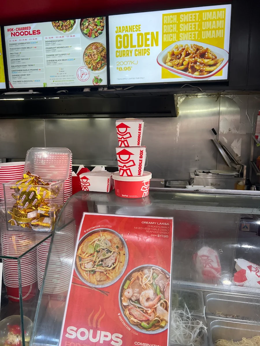 Menu, Noodle Box Unley
