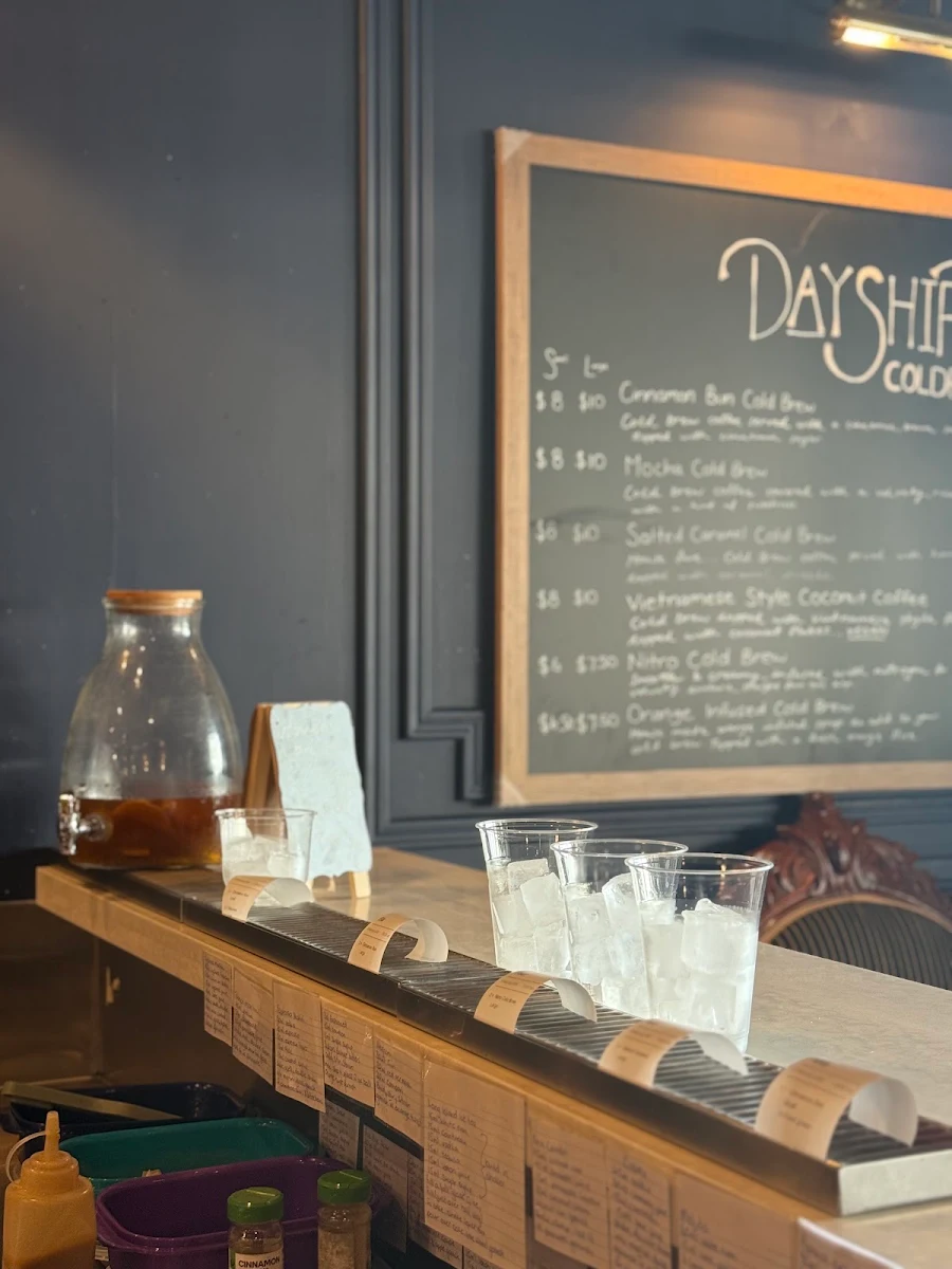 Menu, Dayshift Cold Brew