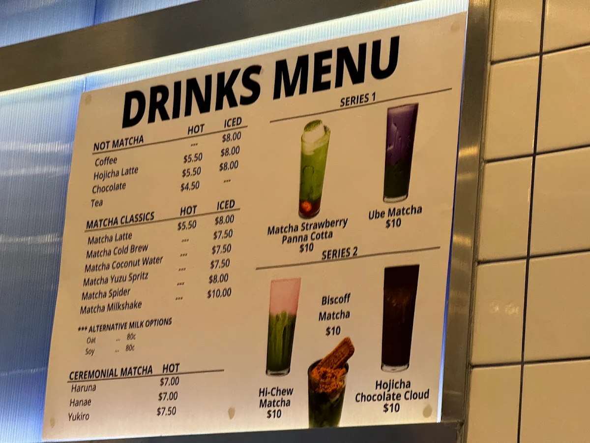 Menu, Pop Up - Matcha Mate