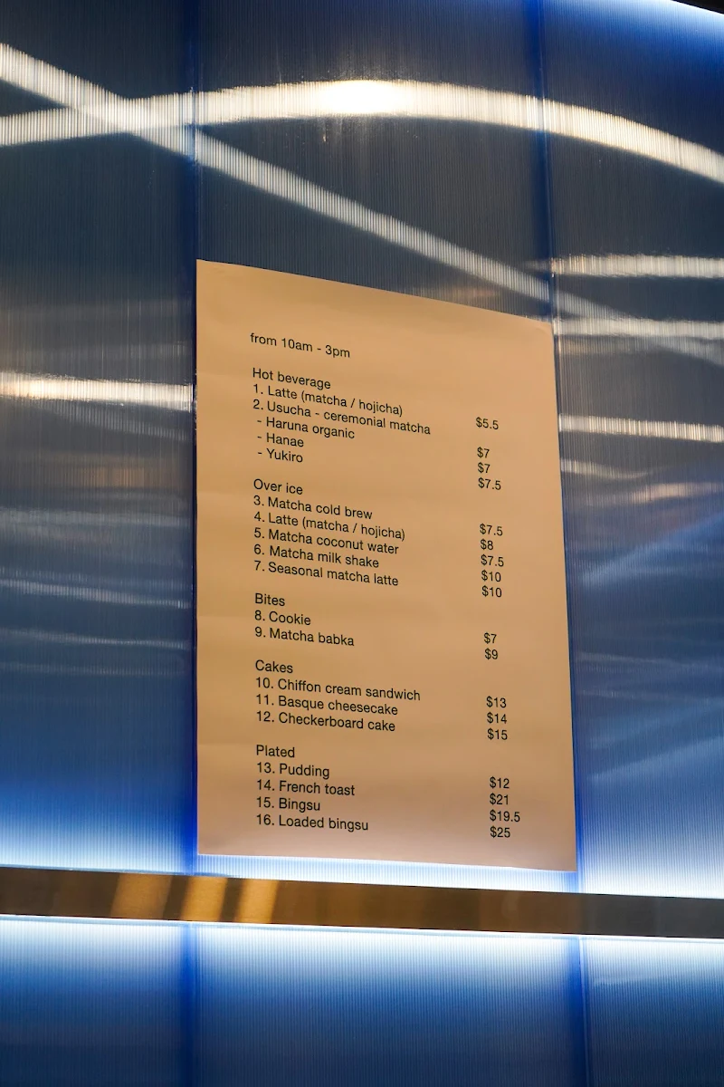 Menu, Pop Up - Matcha Mate