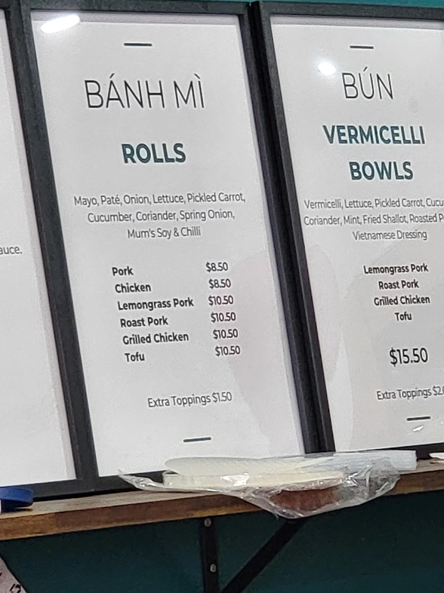 Menu, MaMi Banh Mi