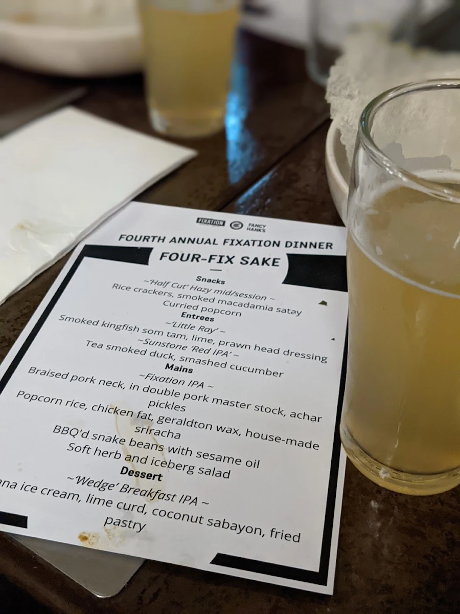 Menu, Good Heavens Rooftop Bar