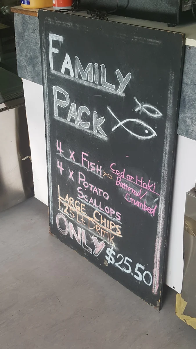 Menu, Kallangur Fish and Chips