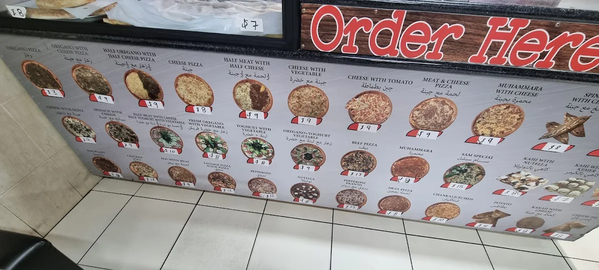 Menu, Mina Bakery Fairfield