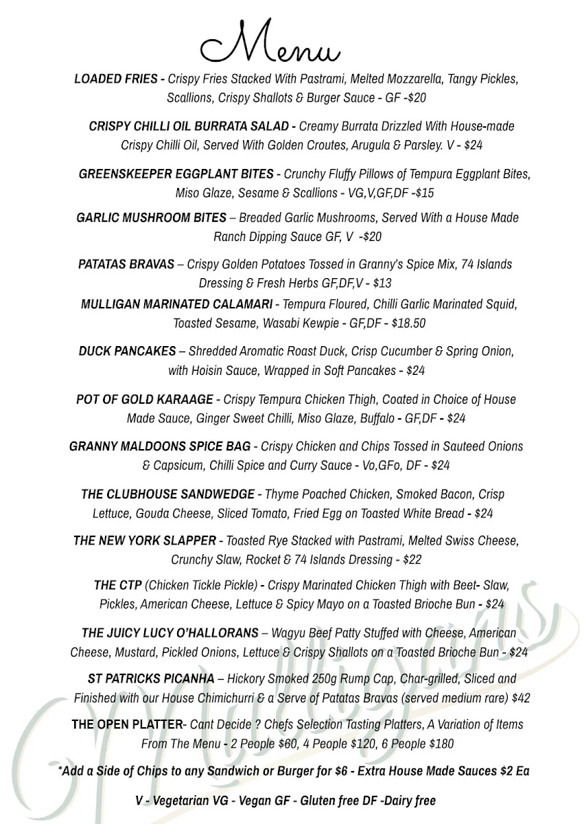 Menu photo 1