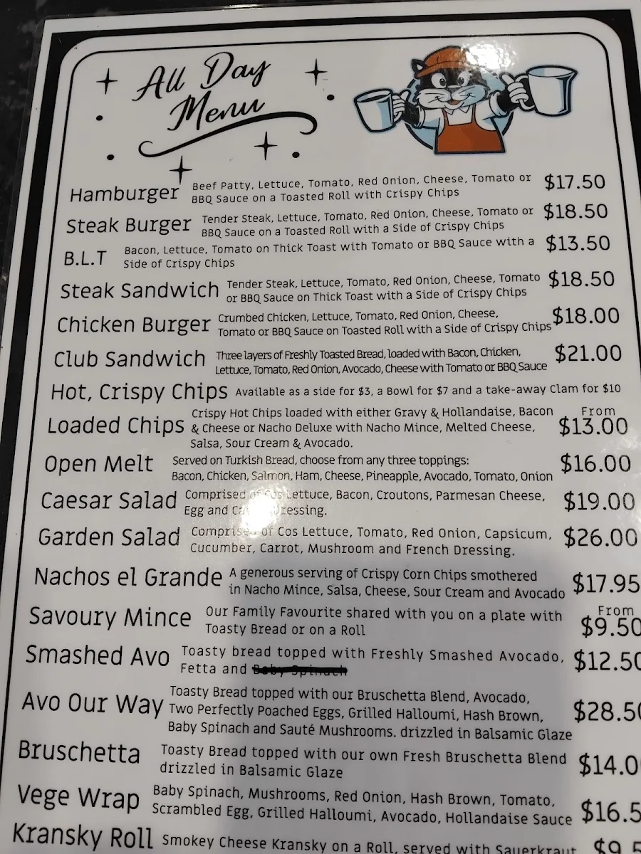 Menu, Cool Beanz Cafe and Dessert Bar
