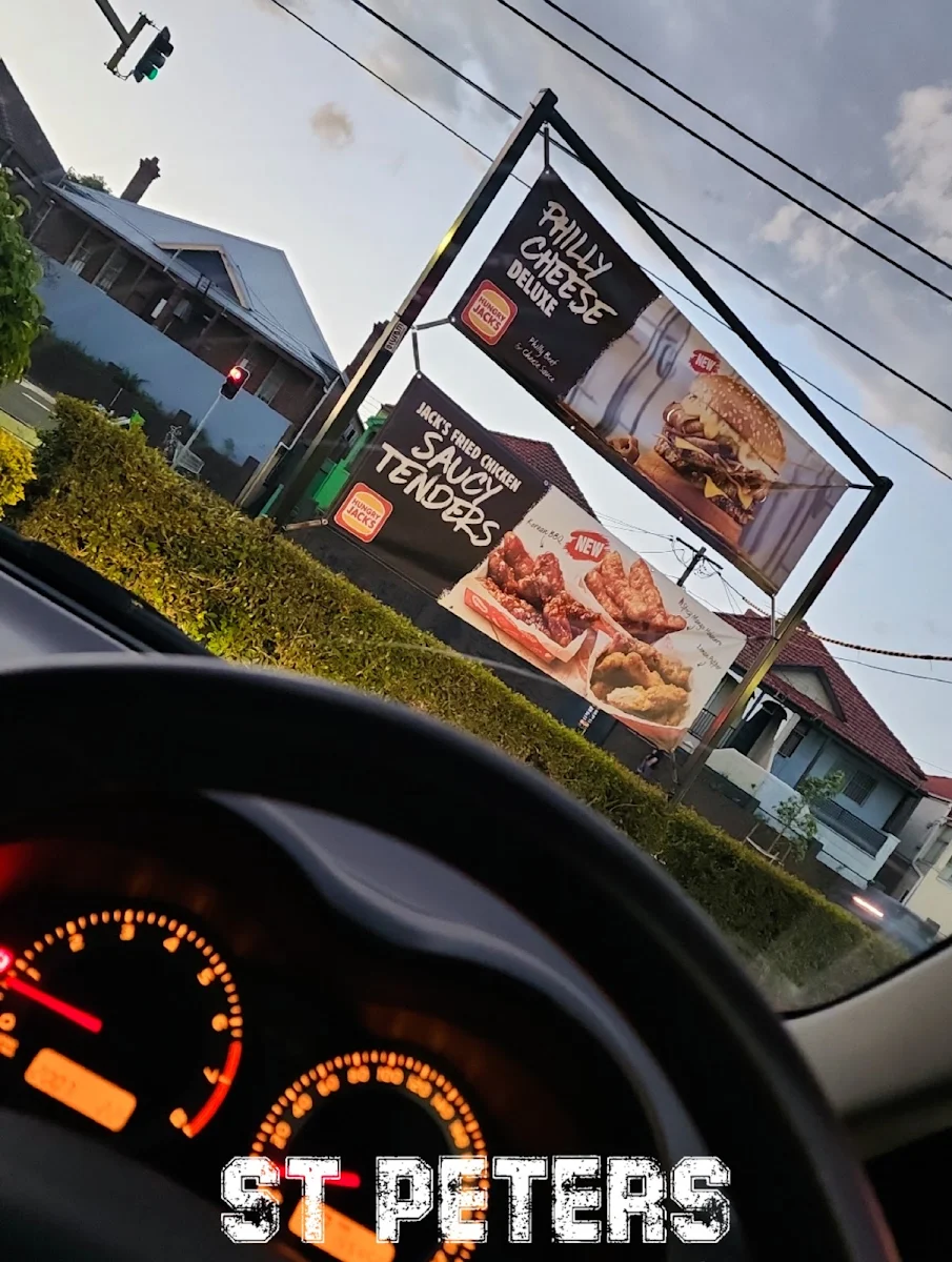 Menu, Hungry Jack's Burgers St Peters