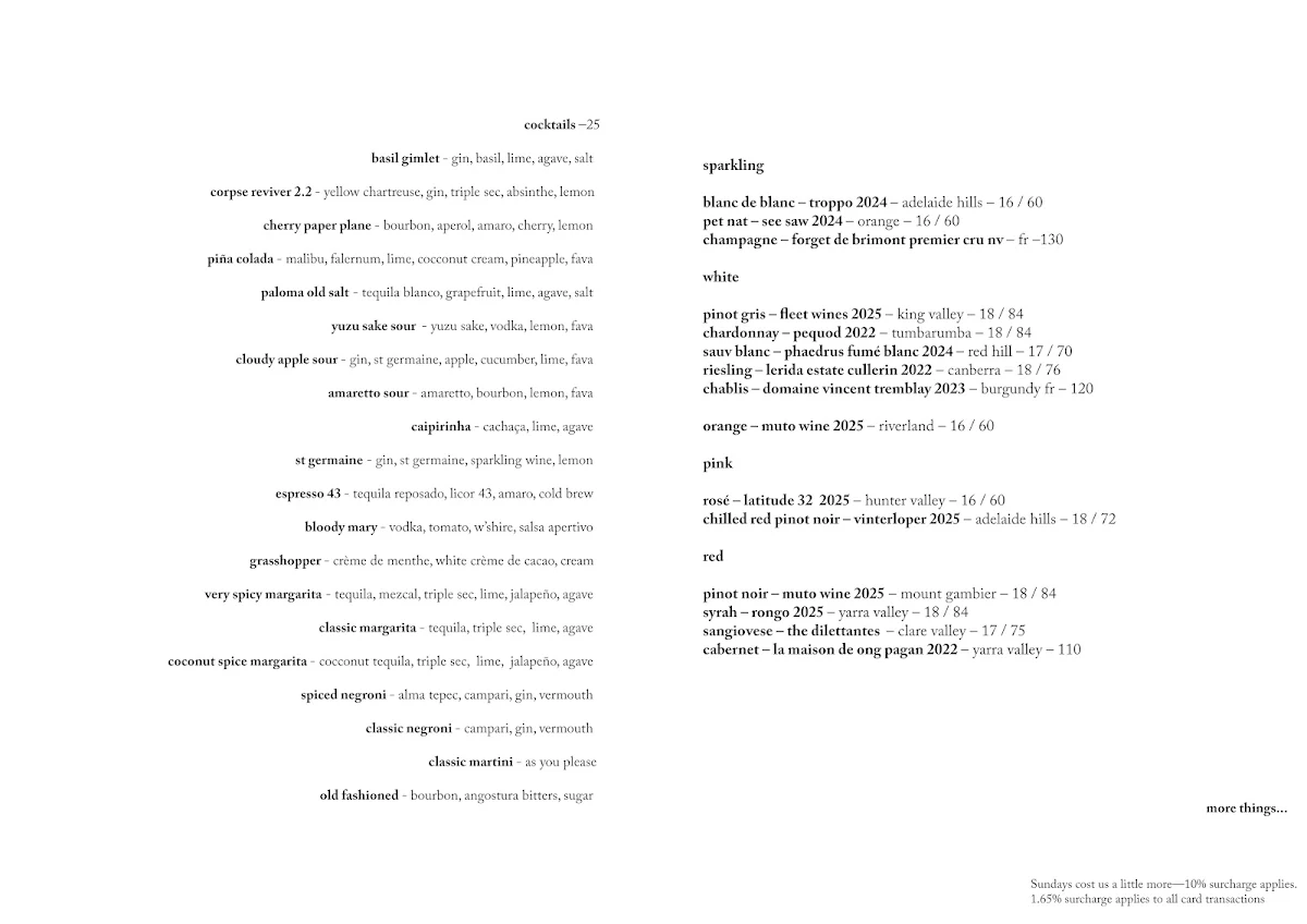 Menu, Bar Conexão