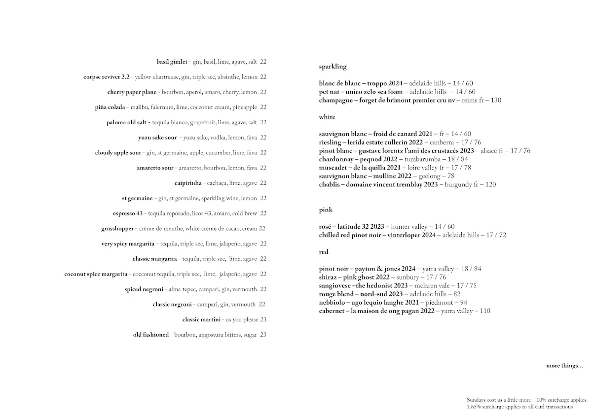 Menu, Bar Conexão