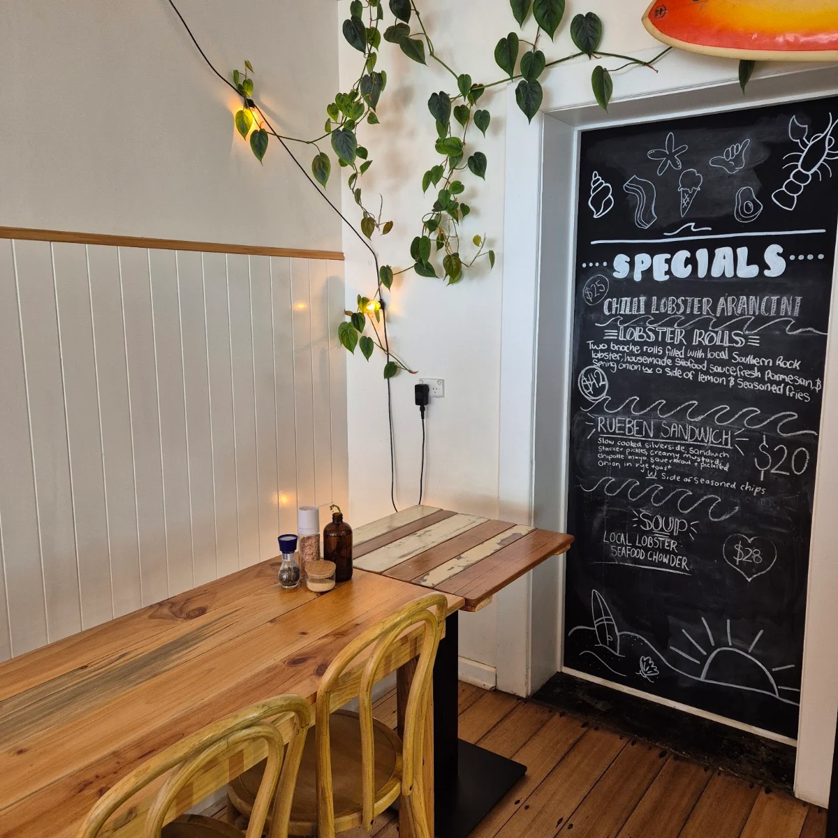 Menu, Tide Espresso Bar
