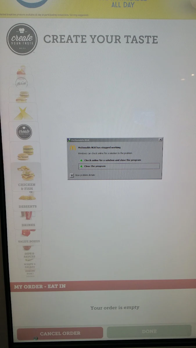 Menu, McDonald's Cessnock