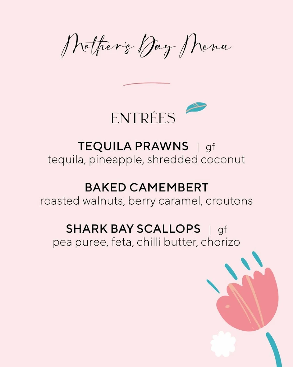 Menu, Latitude 32 Restaurant Rockingham