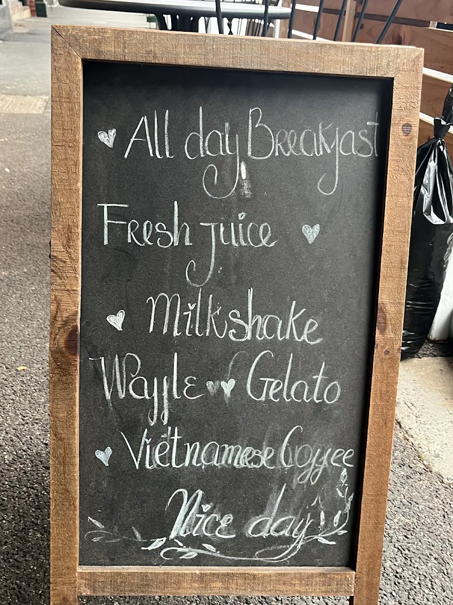 Menu, Golden Leaves Cafe