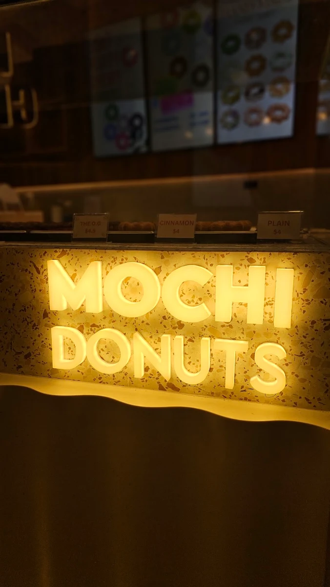 Menu, Mochi Donuts (Highpoint)
