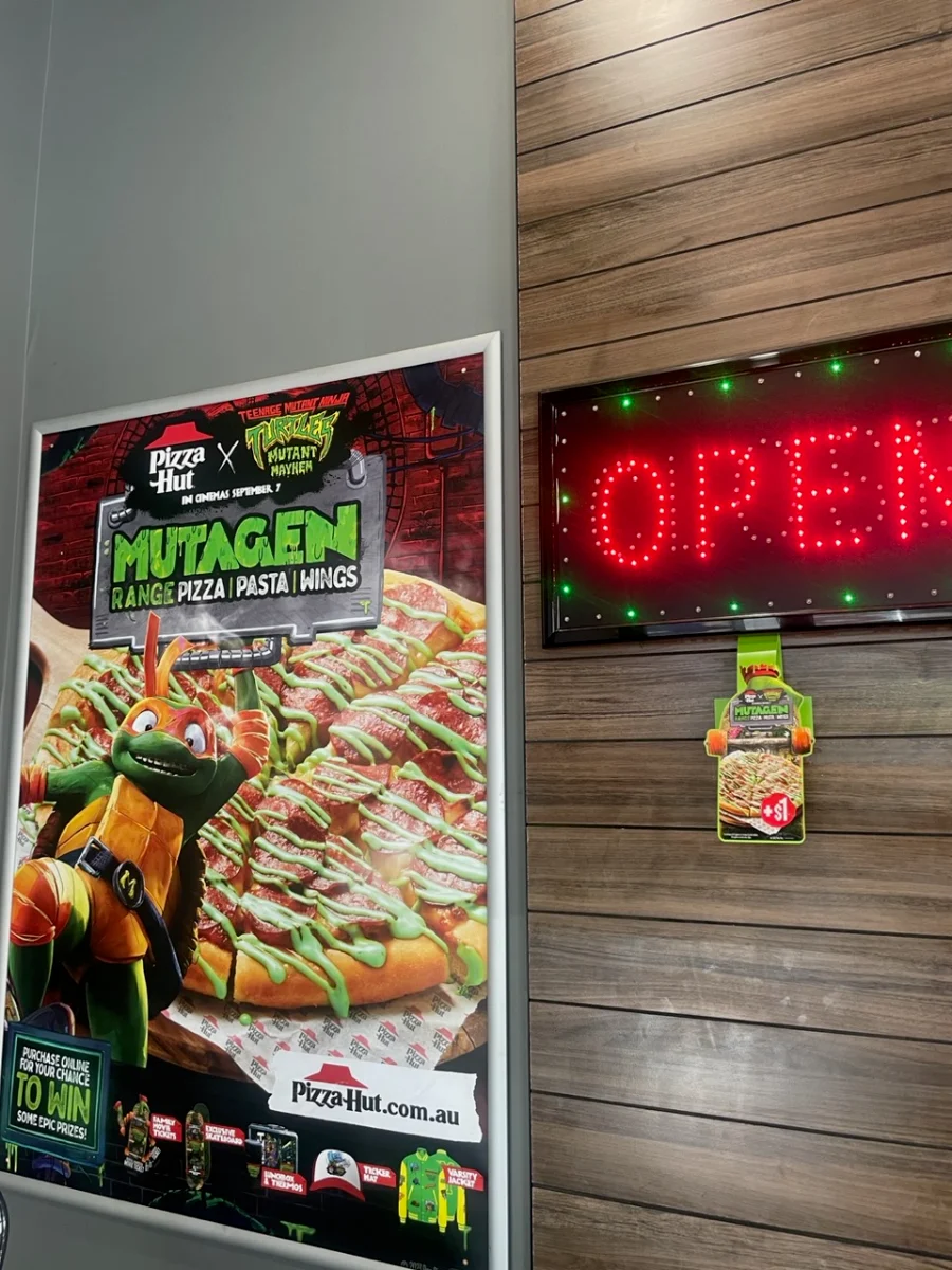 Menu, Pizza Hut Marrickville