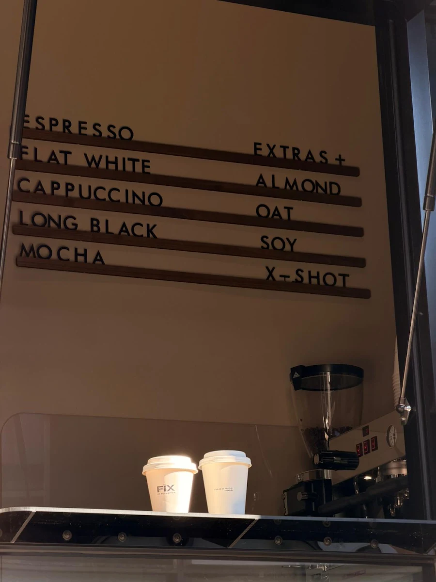 Menu, The Fix Coffee