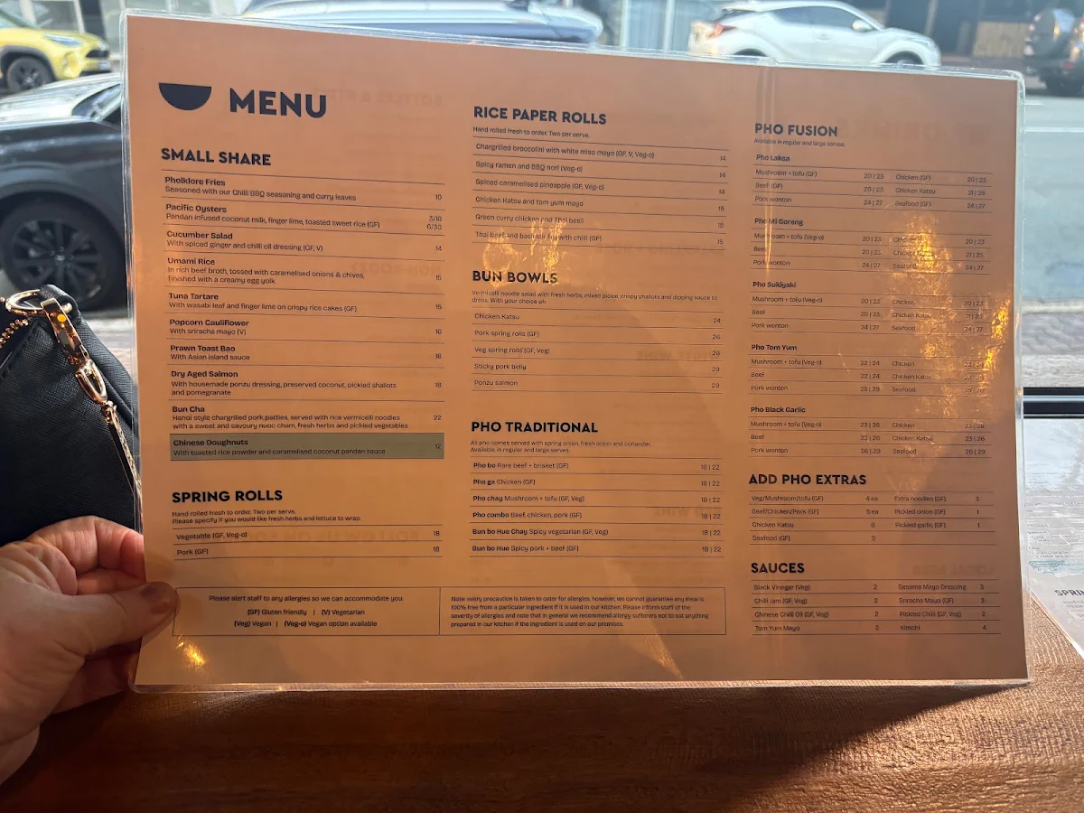 Menu, Pholklore