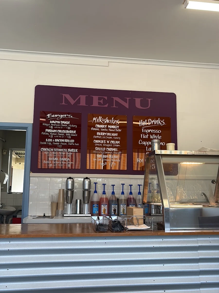 Menu, The Opossum Bay Store