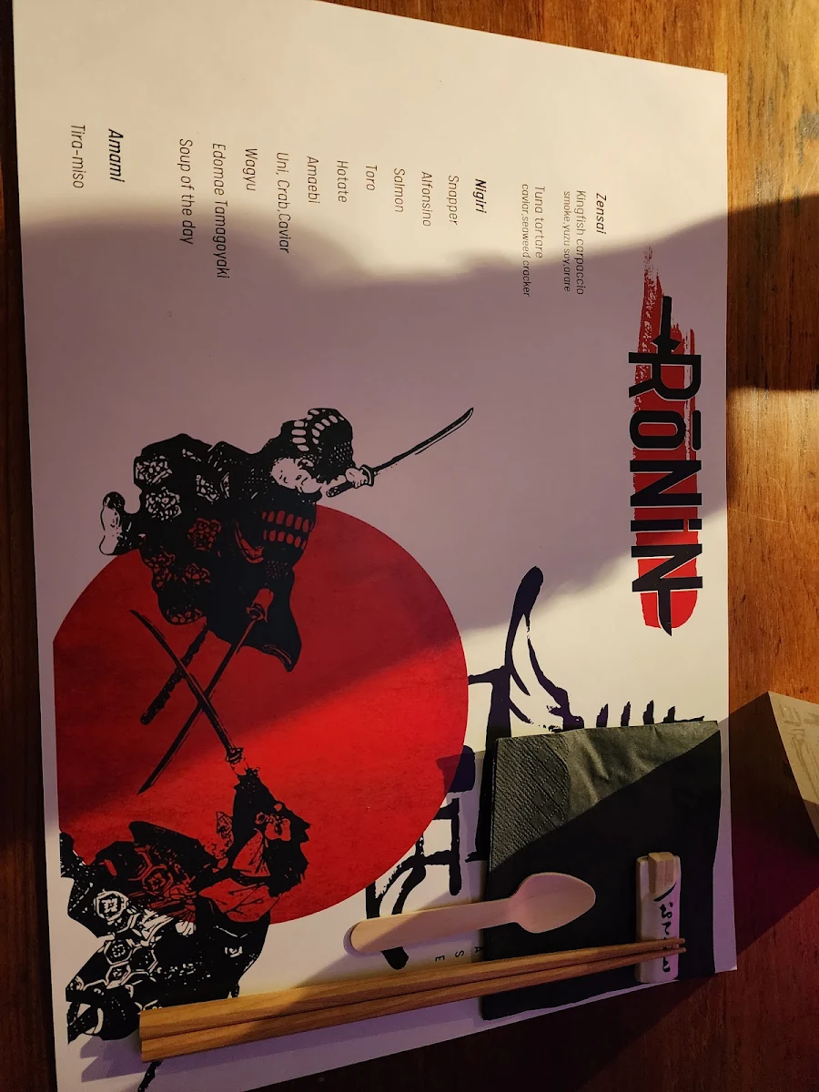 Menu, Rōnin ōmakase