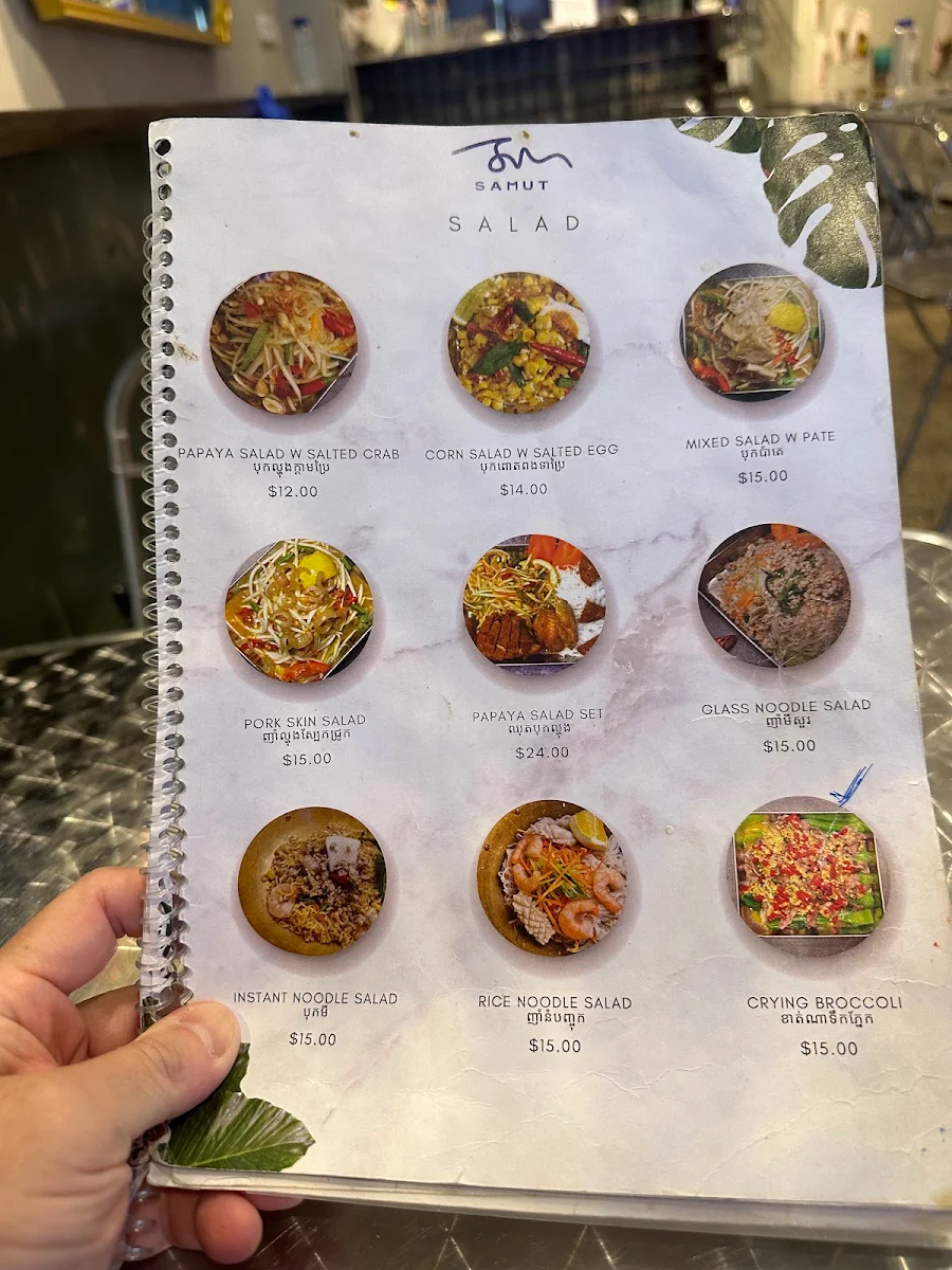 Menu, Samut