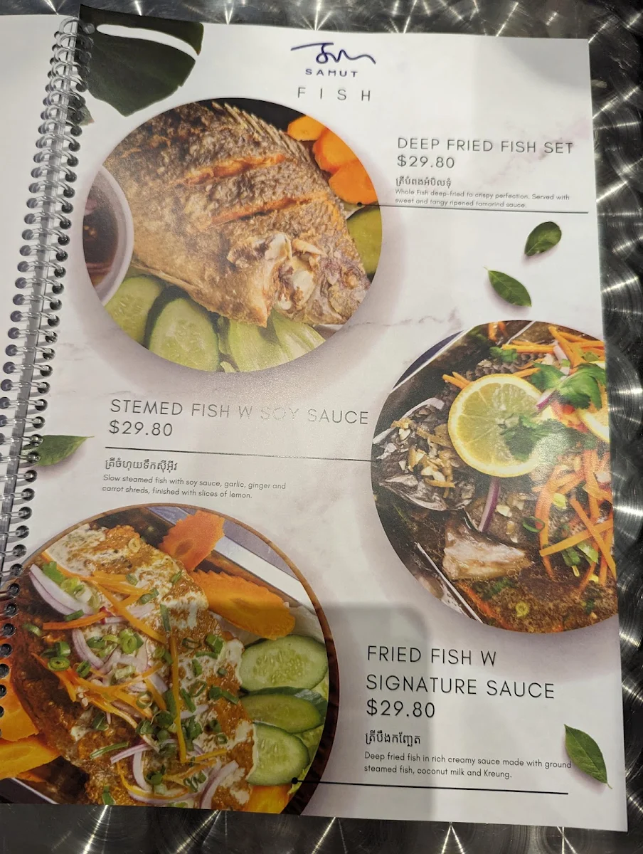 Menu, Samut