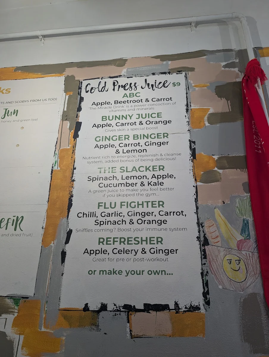 Menu, Ka-fey cafe