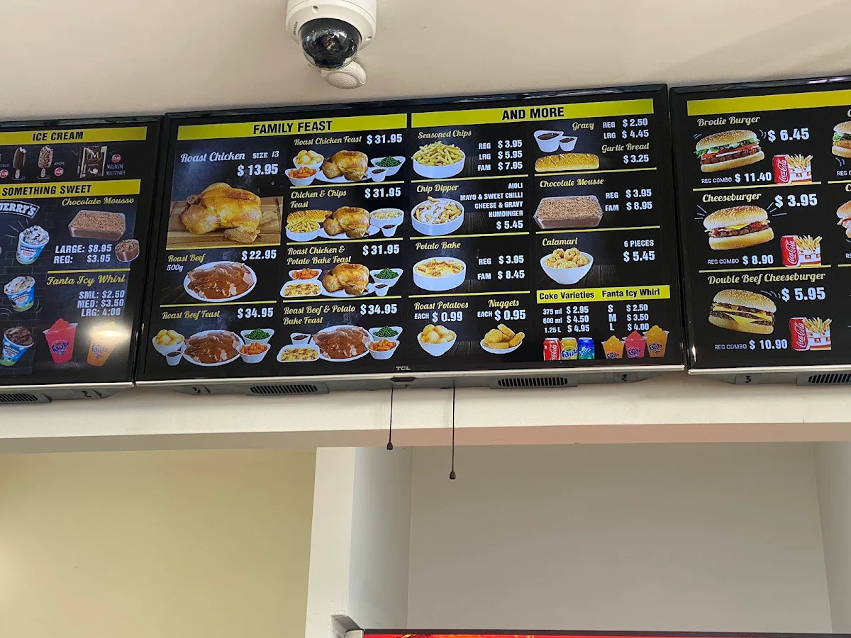 Menu, Brodies Chicken & Burgers Waterford West