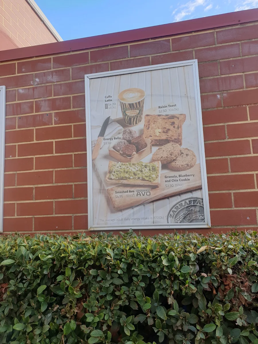 Menu, Zarraffa's Coffee Currambine