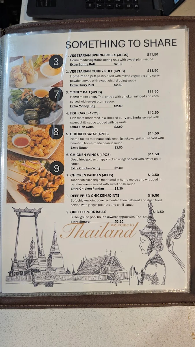 Menu, Green Papaya Thai Restaurant