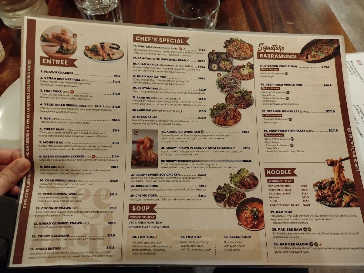 Menu, See Thai
