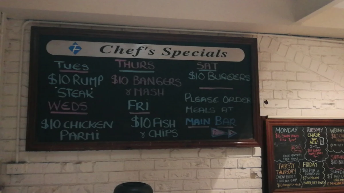 Menu, Franklins Tavern