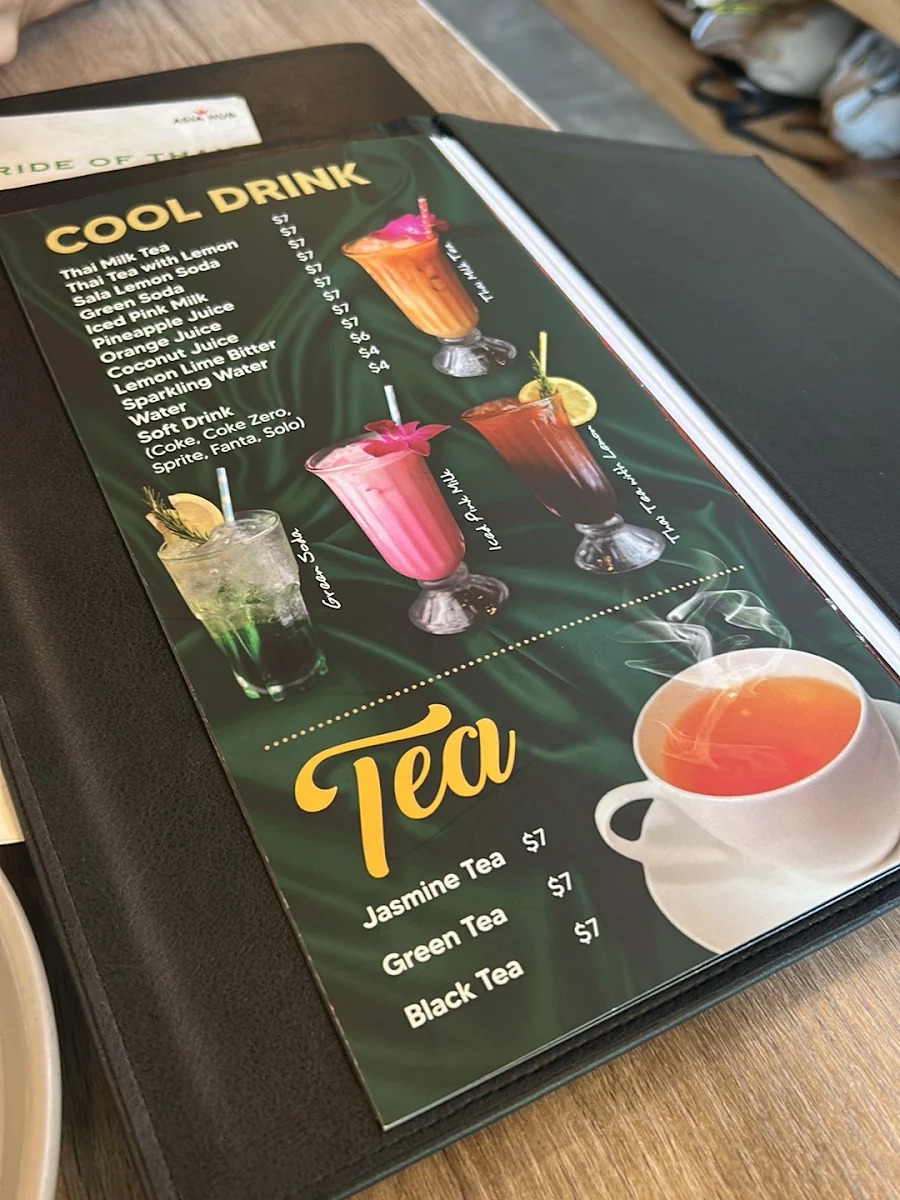 Menu, Thai Thae Mascot