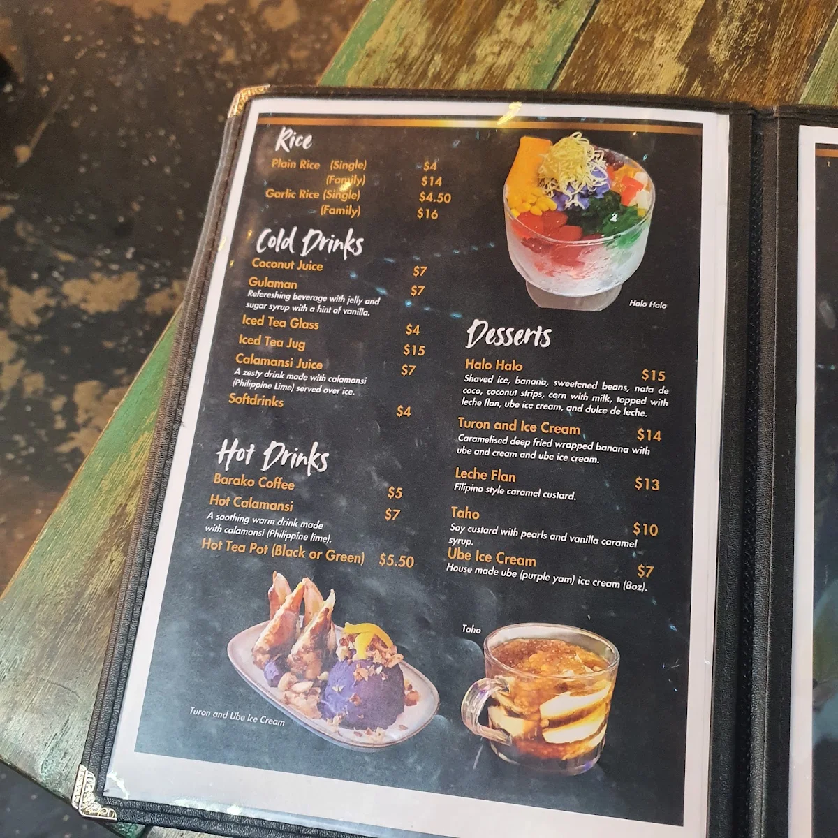 Menu, Lazza Marrickville
