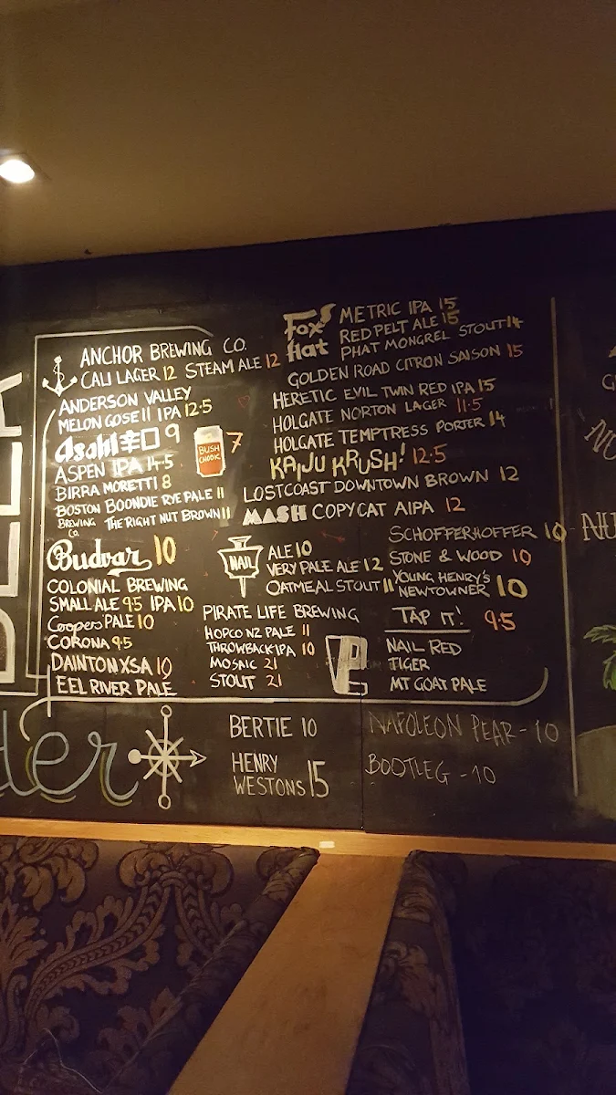 Menu, 399 Small Bar