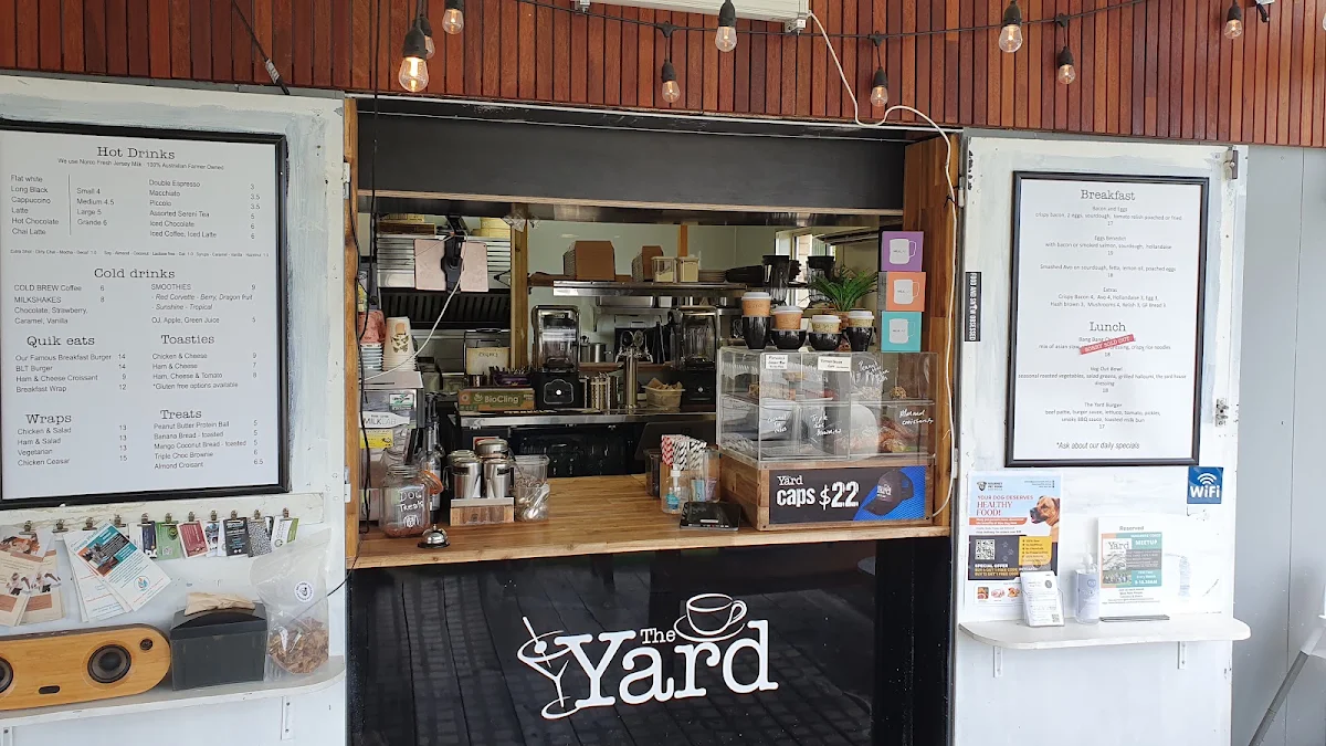 Menu, The Yard Cafe & Bar