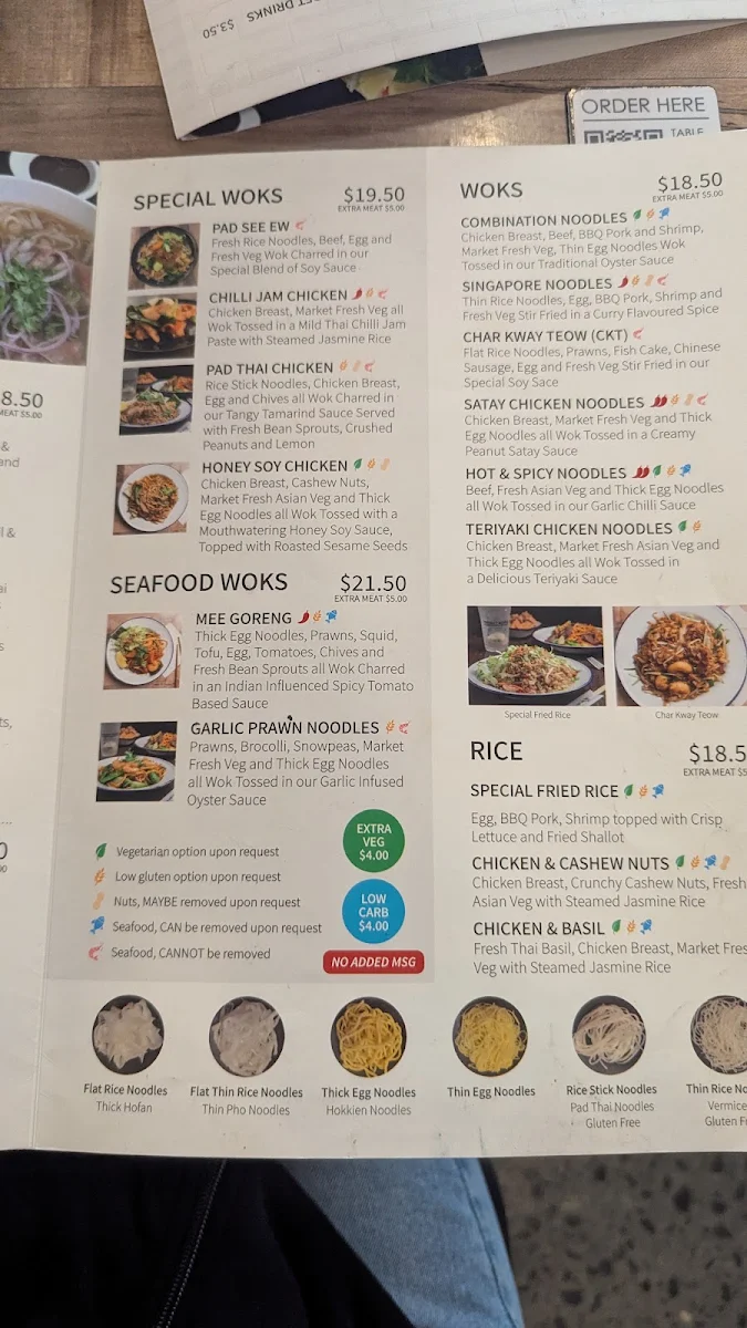 Menu, Vietnamese Mint