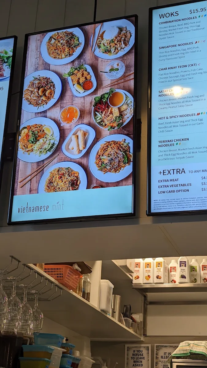 Menu, Vietnamese Mint