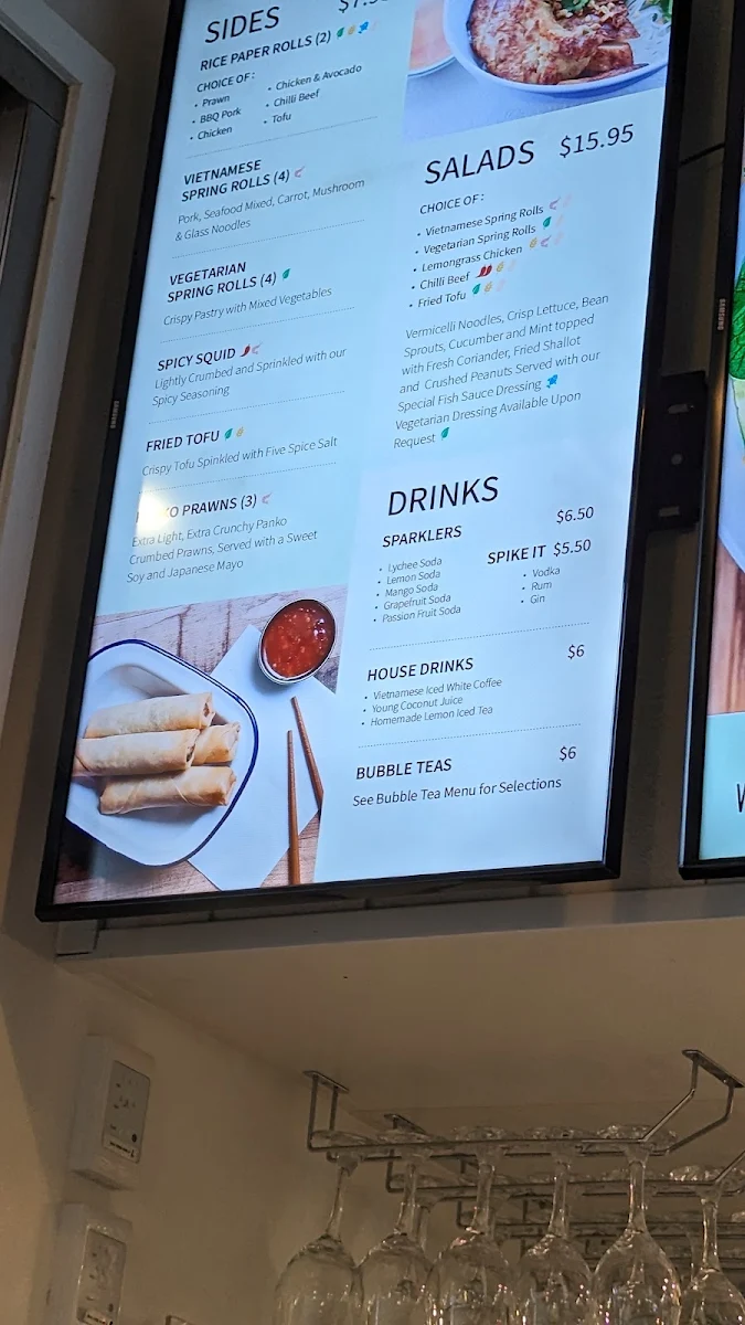 Menu, Vietnamese Mint