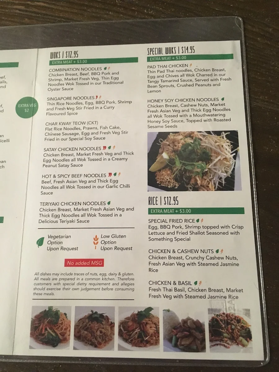 Menu, Vietnamese Mint