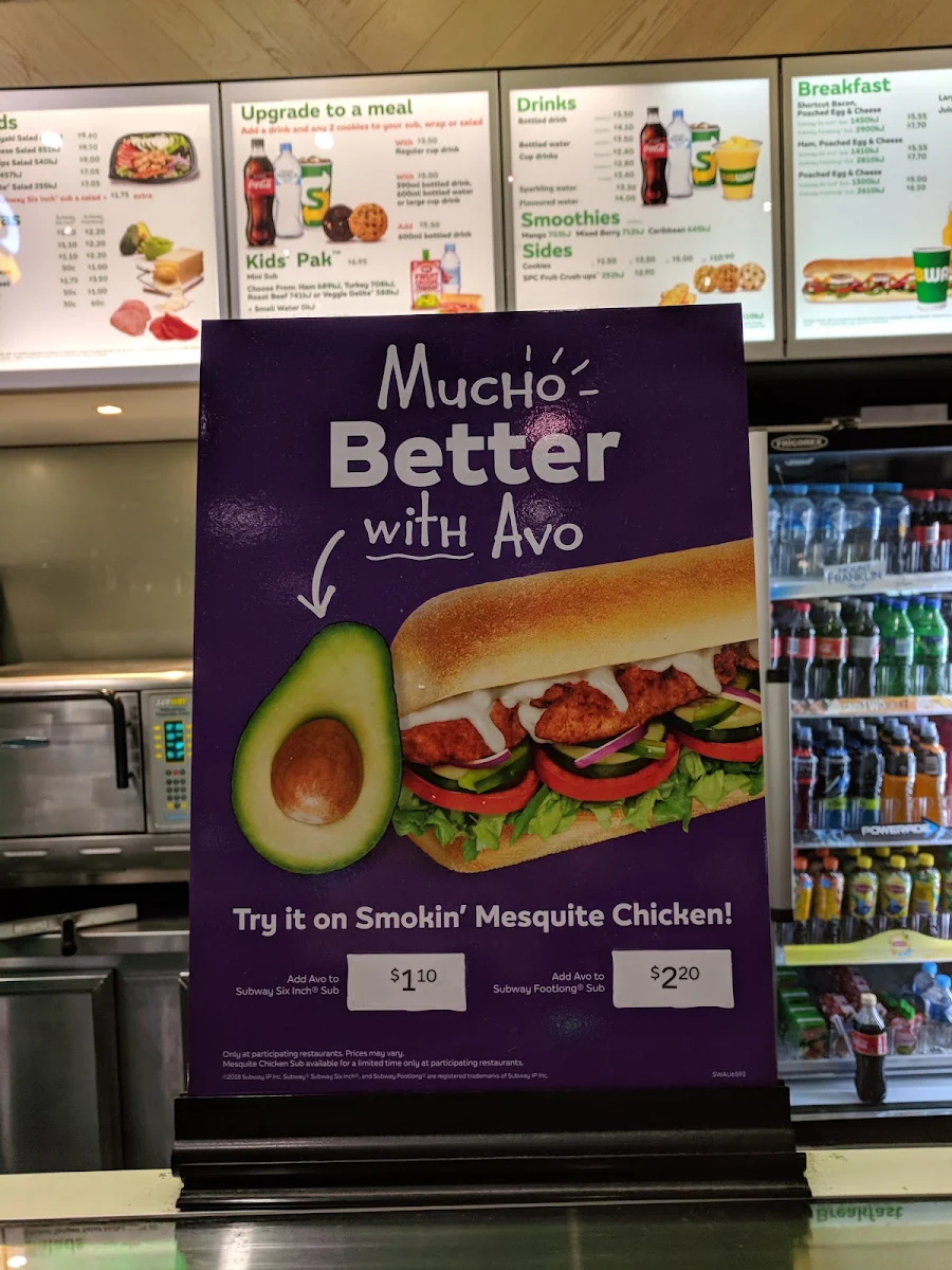 Menu, SUBWAY