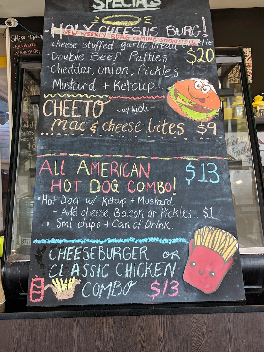 Menu, Cool Bean Kitchen - Burger Bar