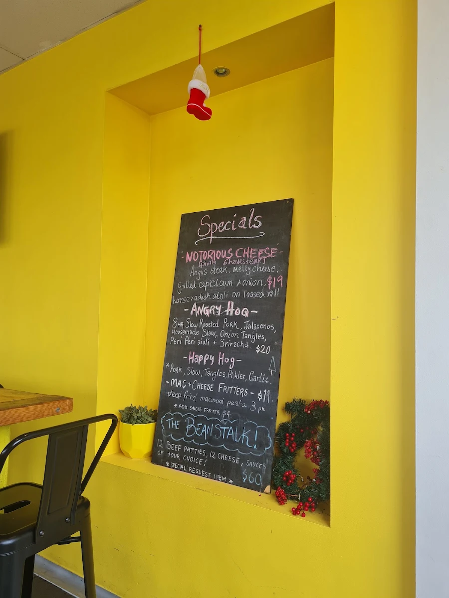 Menu, Cool Bean Kitchen - Burger Bar