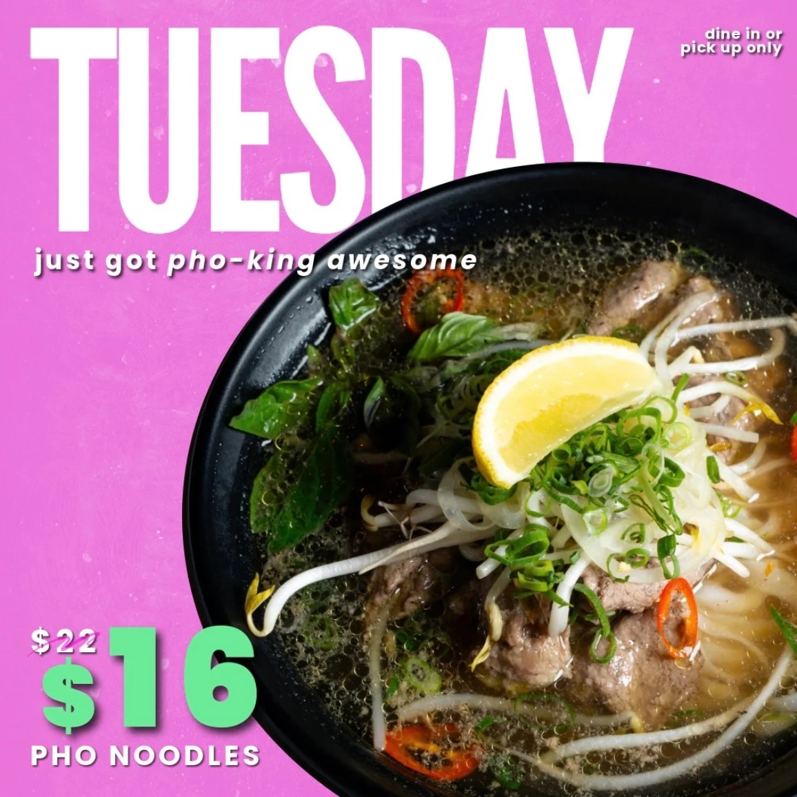 Menu, Pho-Real? Vietnamese