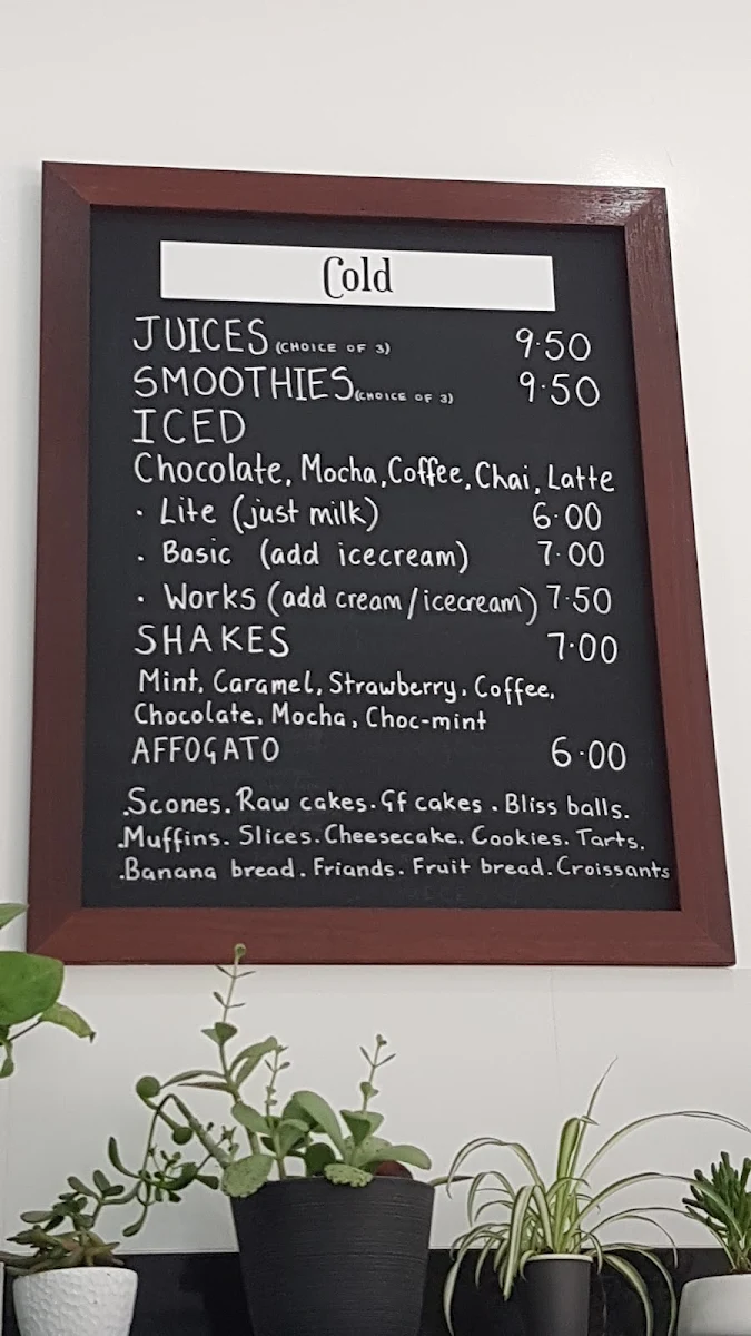 Menu, Magpie Coffee Cafe