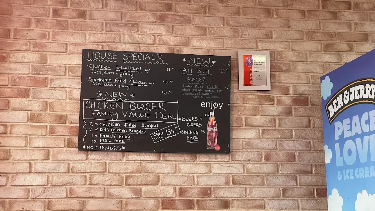 Menu, BIG BUNZ